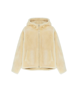 Estrella Women's Hooded Shearling Leather Jacket
