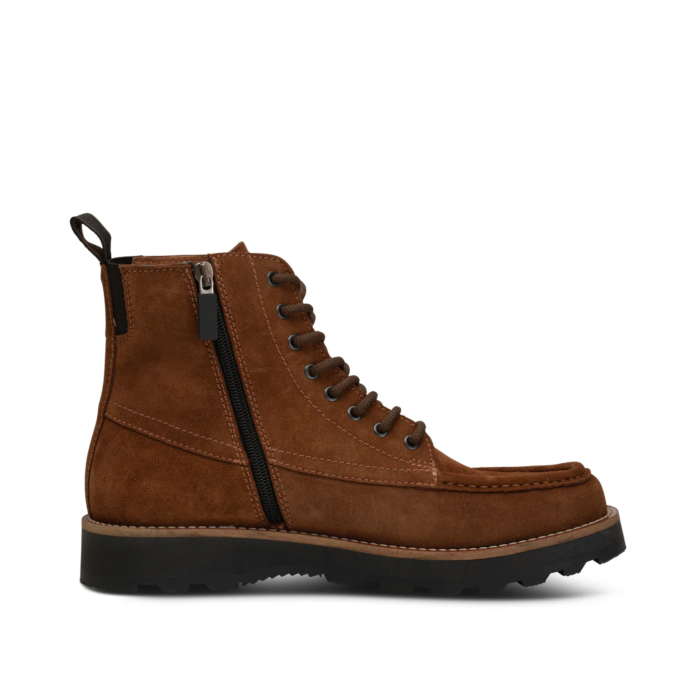 Franco Men's Brown Lace Up Leather Boot