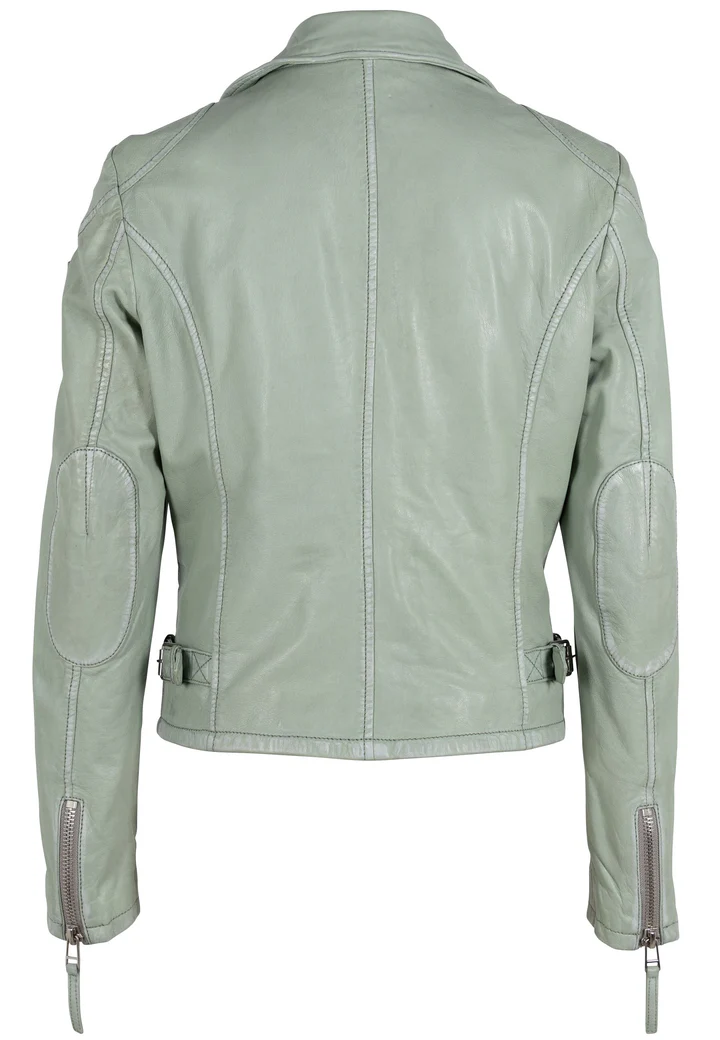 Frida Women's Green Leather Jacket