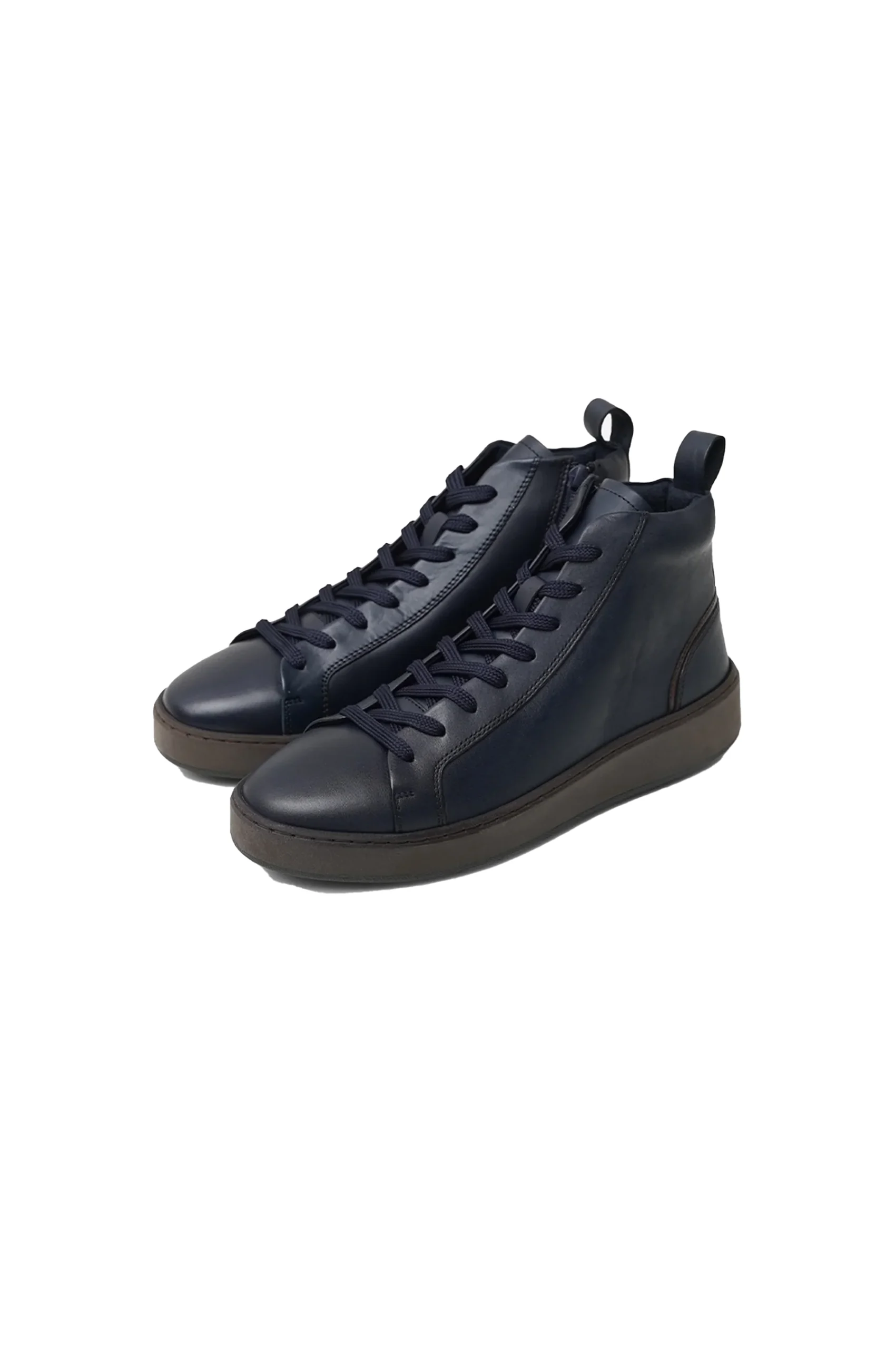 Gracie Men's Blue Leather Sneakers