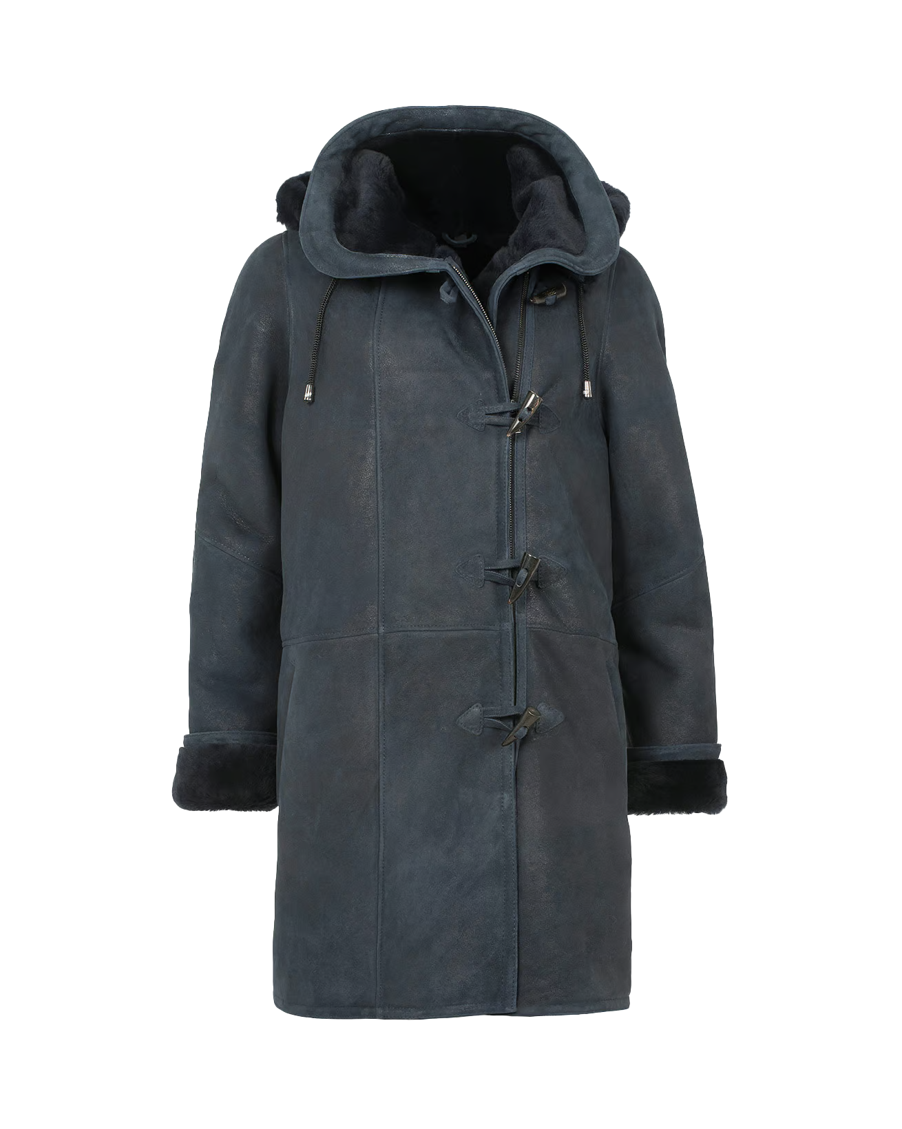 Jordin Women's Sheepskin Leather Duffle Coat