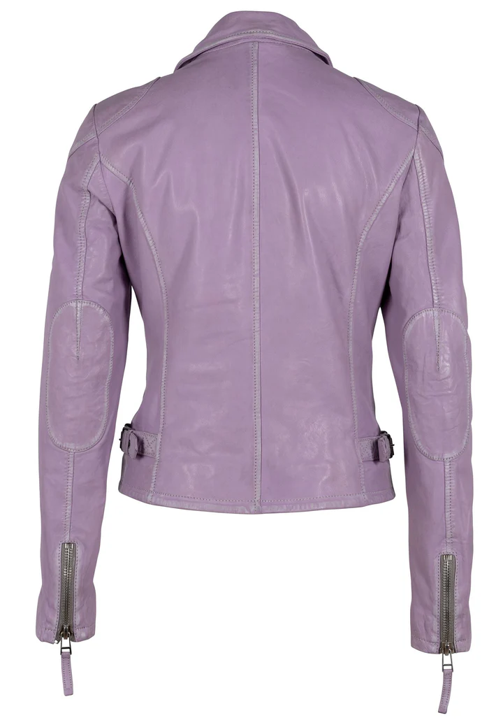 Lizeth Women's Purple Leather Jacket