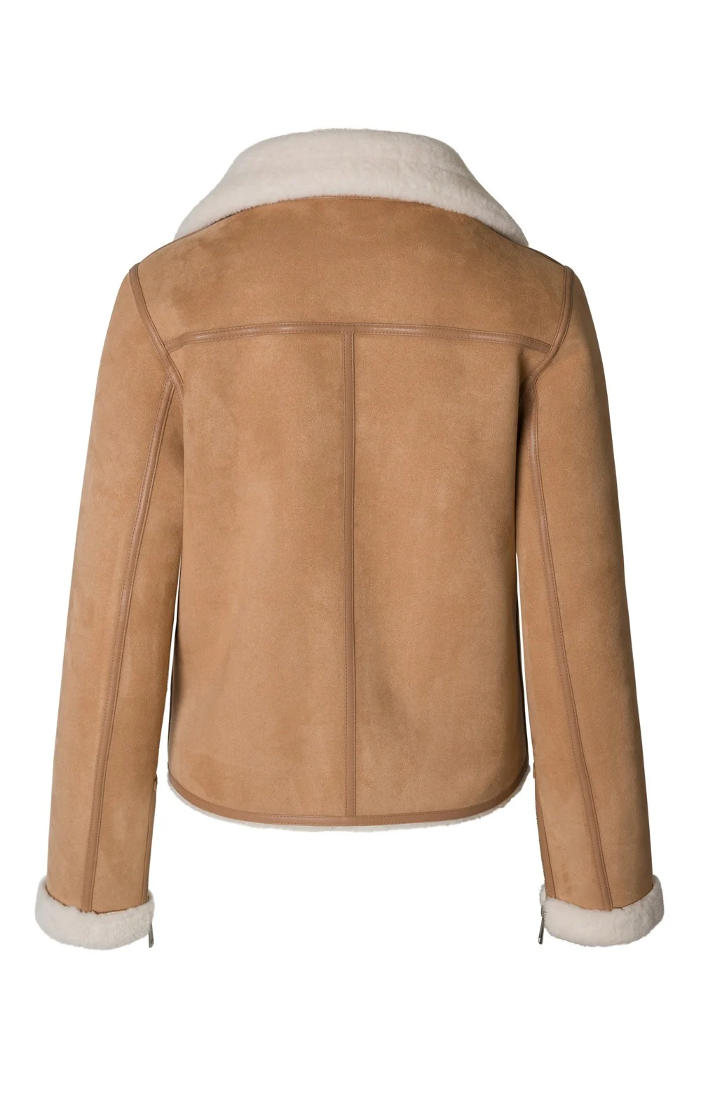 Mckayla Ladies Sheepskin Biker Leather Jacket