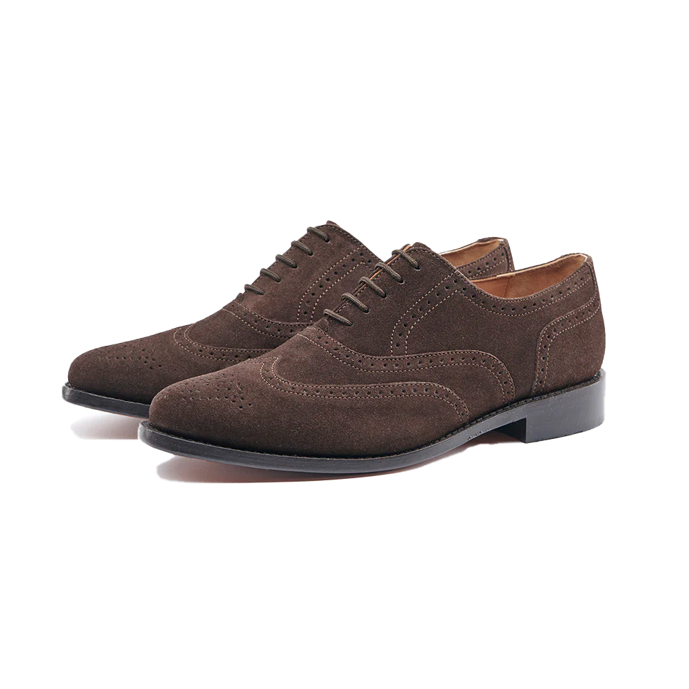 Nathen Men's Brown Suede Leather Shoe