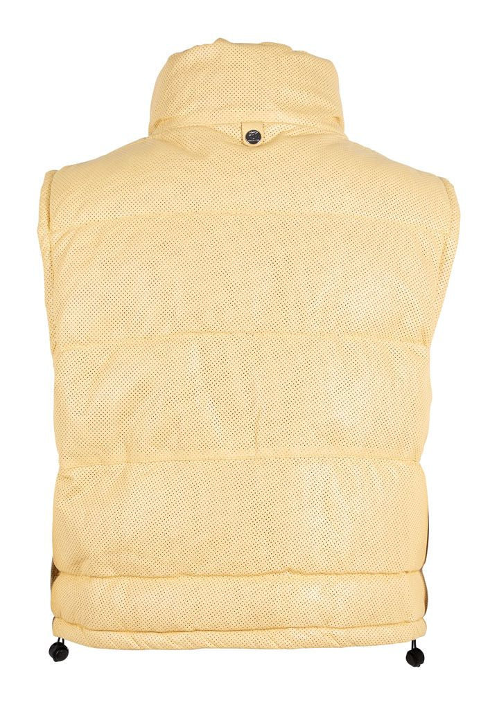 Quentin Women's Yellow Leather Vest