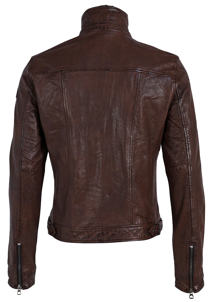 Rodrigo Men's Dark Brown Leather Jacket