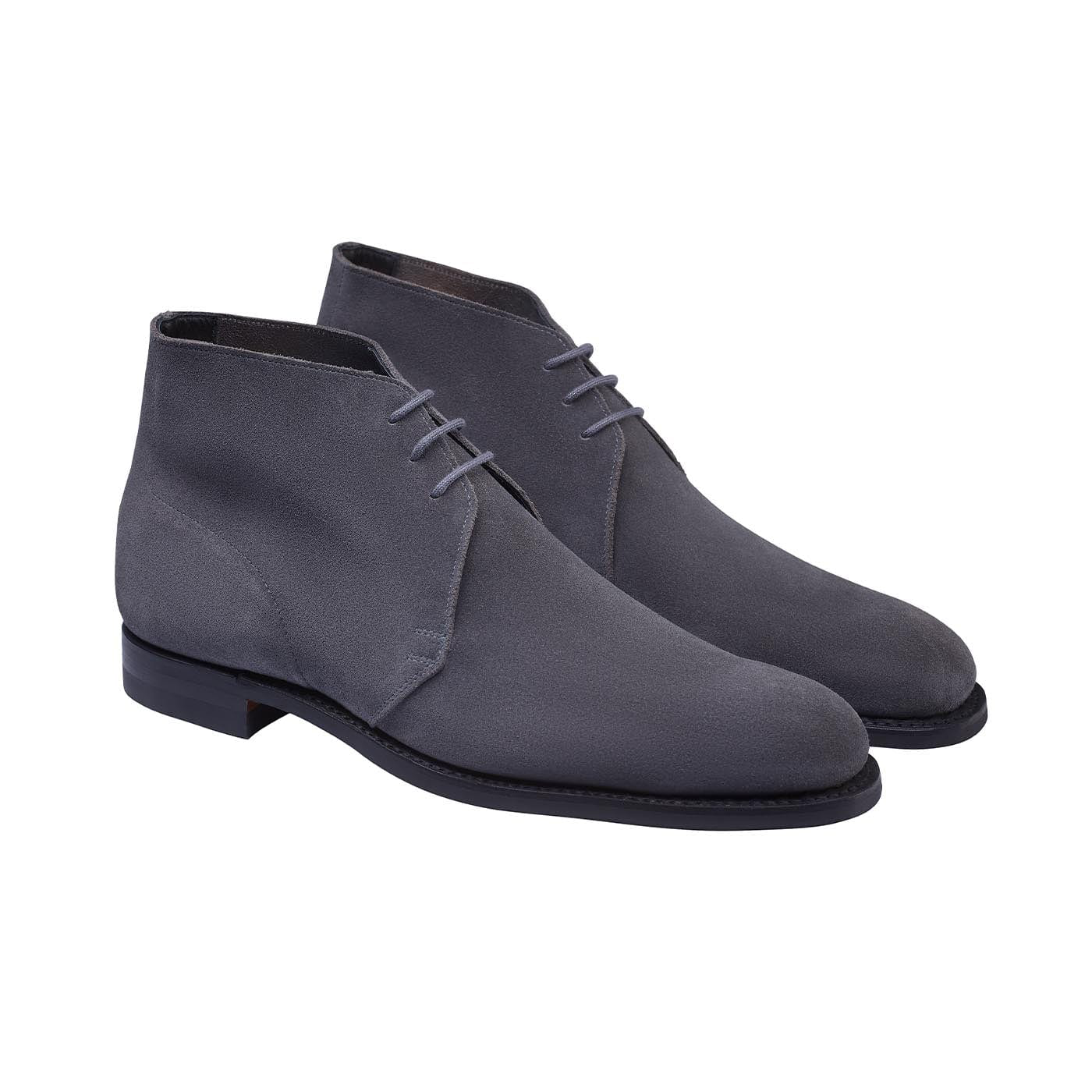 Trevin Men's Grey Suede leather Shoe