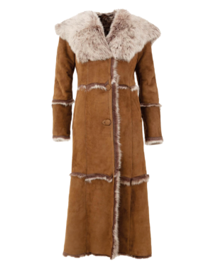 Urijah Women's Hooded Sheepskin Leather Coat