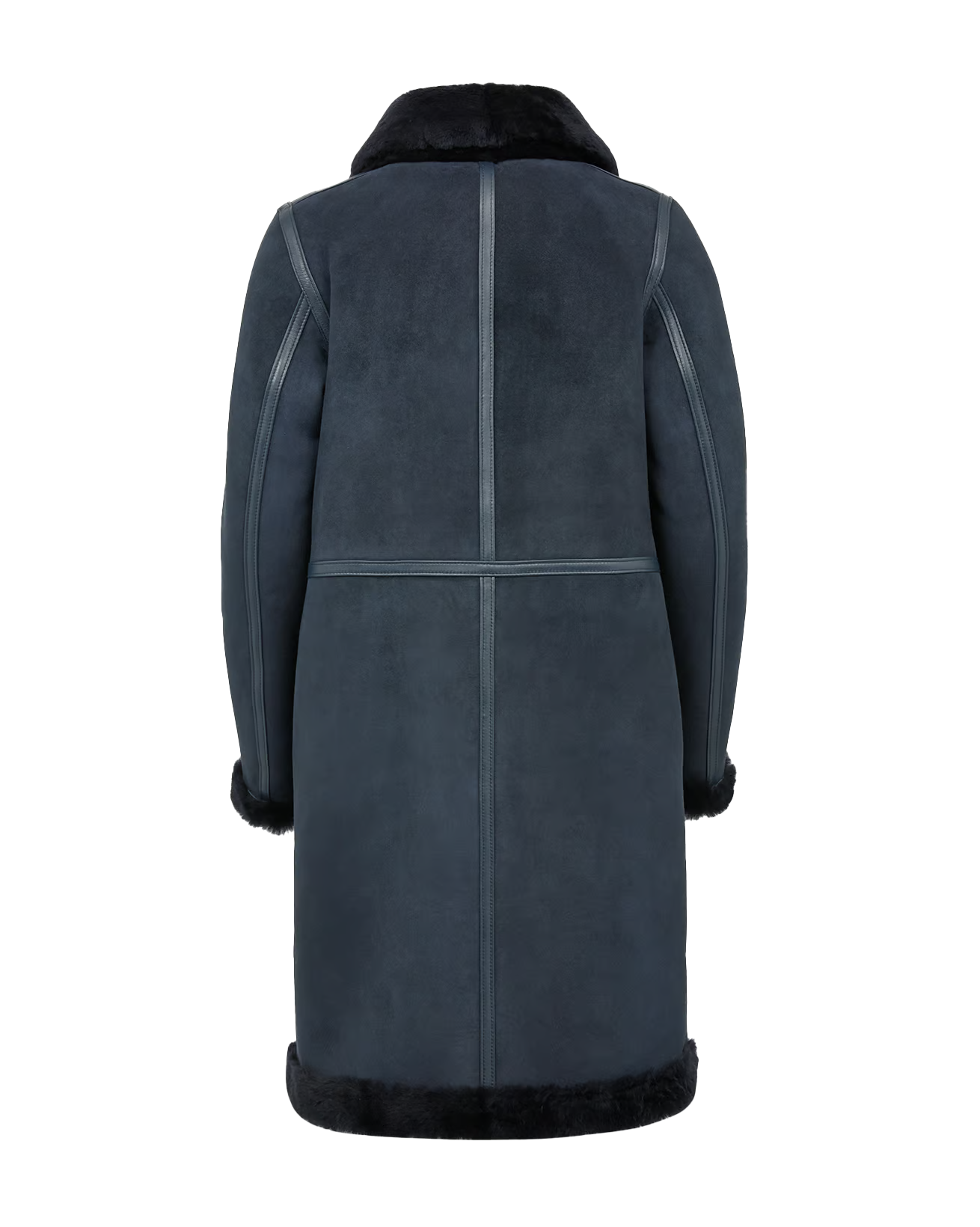 Vaughn Women's Blue Reversible Sheepskin Coat