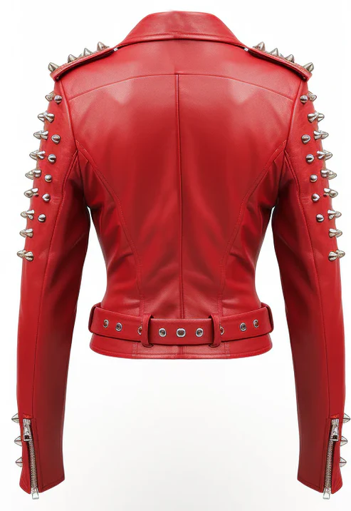 Women Christmas Studs Red Jacket