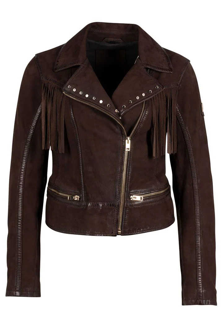 Yurem Women's Brown Leather Jacket