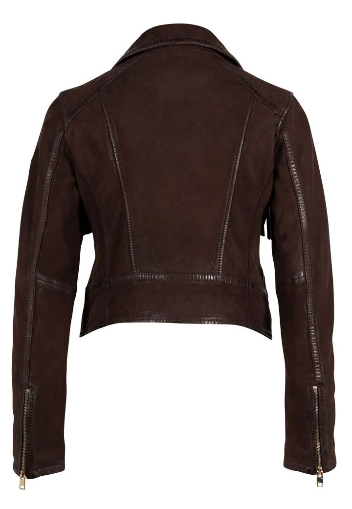 Yurem Women's Brown Leather Jacket