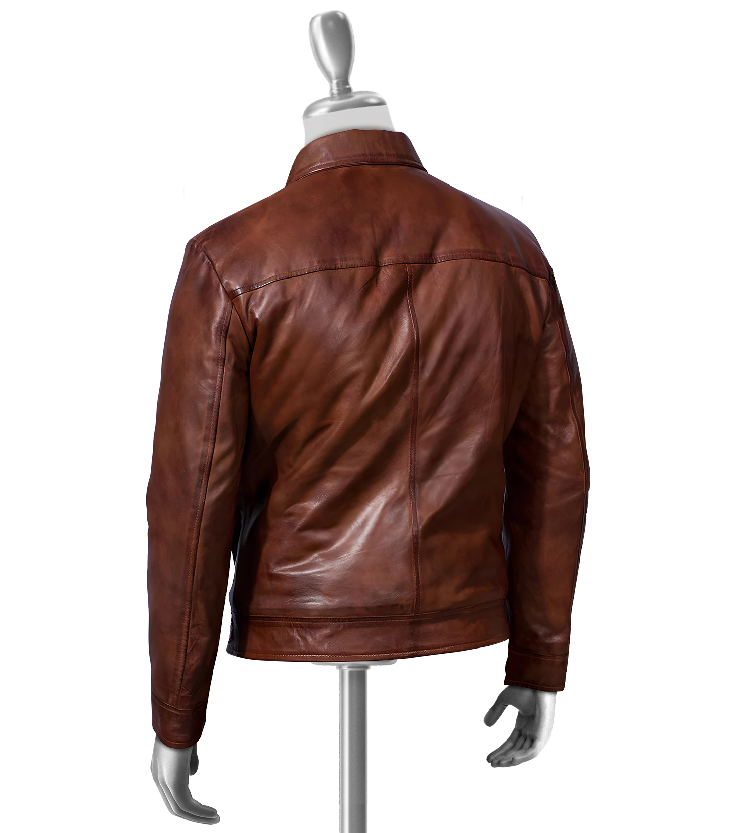 Luxe Brown Leather Jacket