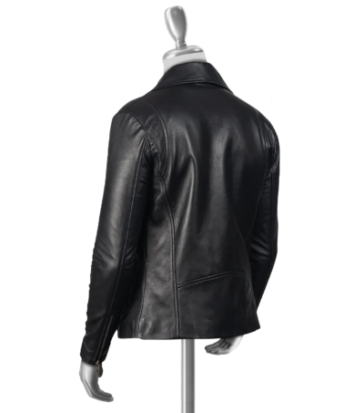 Edvard Men's Black Biker Leather Jacket