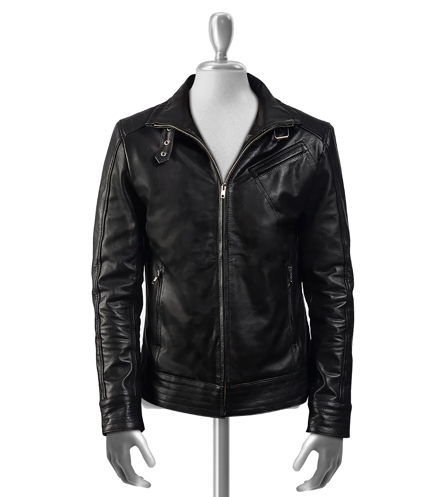 Florian Men's Cafe Racer Leather Jacket