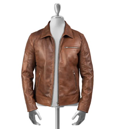 Rasmus Men's Brown Leather Jacket