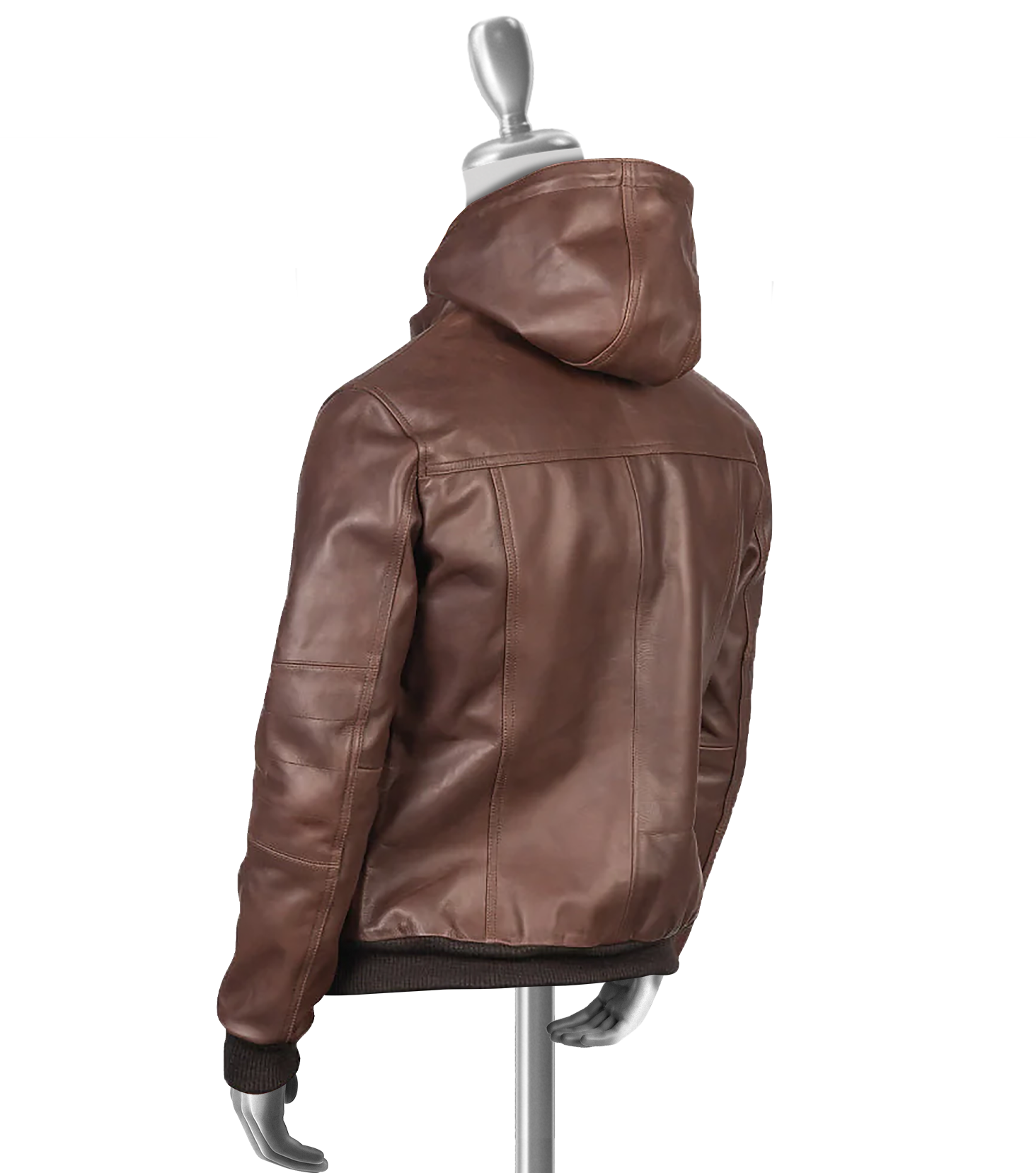 Cohen Men's Hooded Bomber Leather Jacket