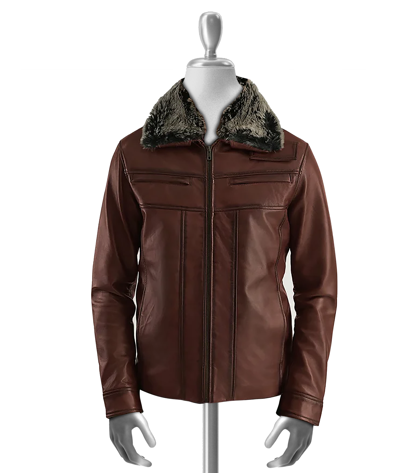 Damon Men's Brown Leather Jacket