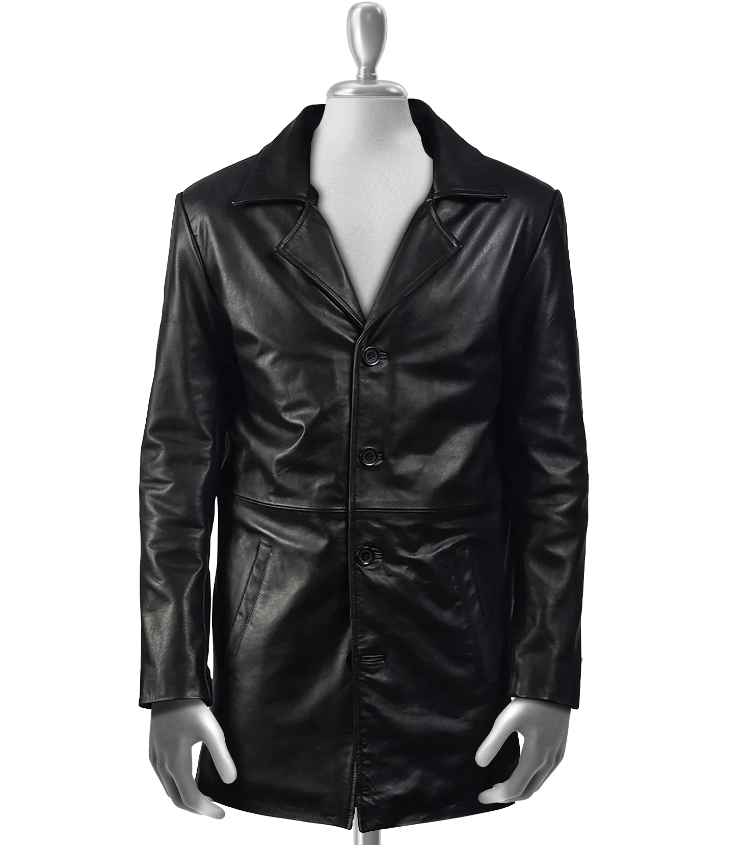 Emerson Men's Black Leather Coat