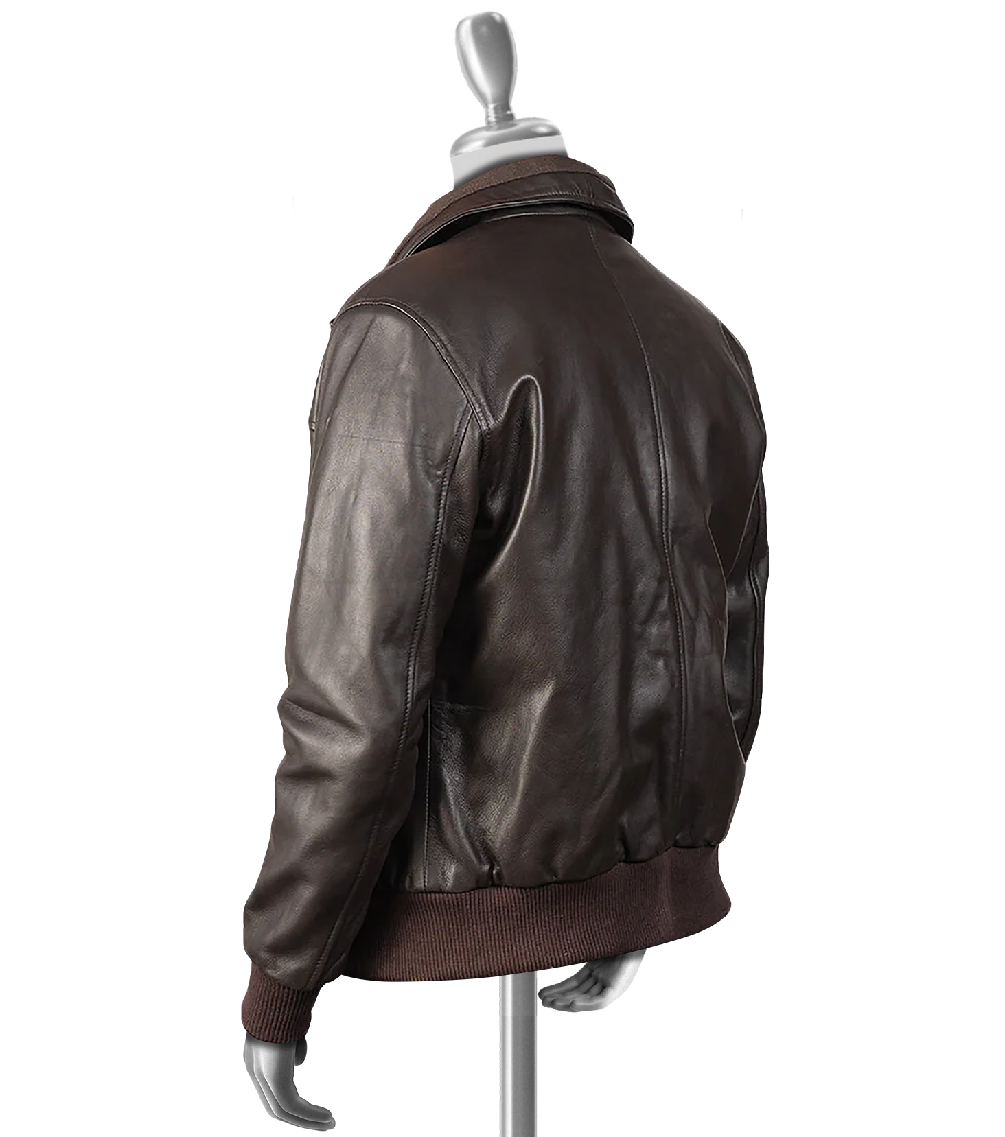 Esteban Men's Brown Bomber Leather Jacket