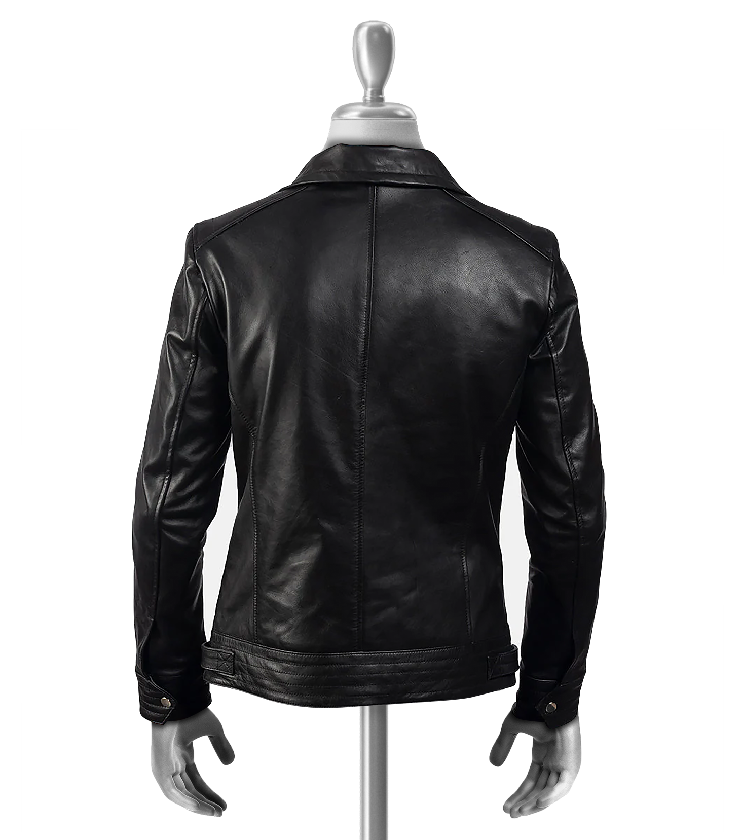 Marcos Men's Black Biker Leather Jacket