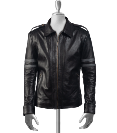 Miguel Men's Black Moto Leather Jacket