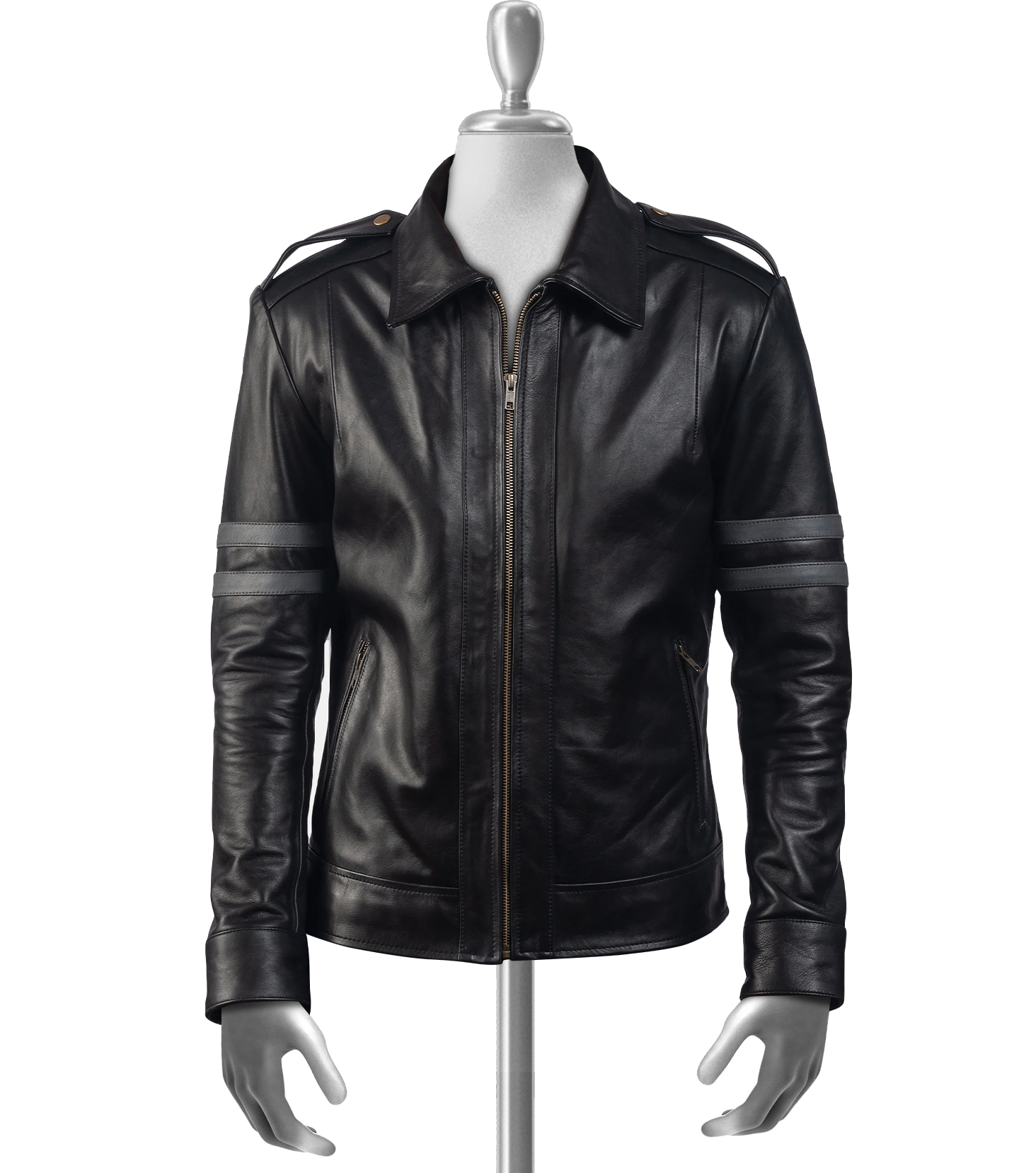 Miguel Men's Black Moto Leather Jacket