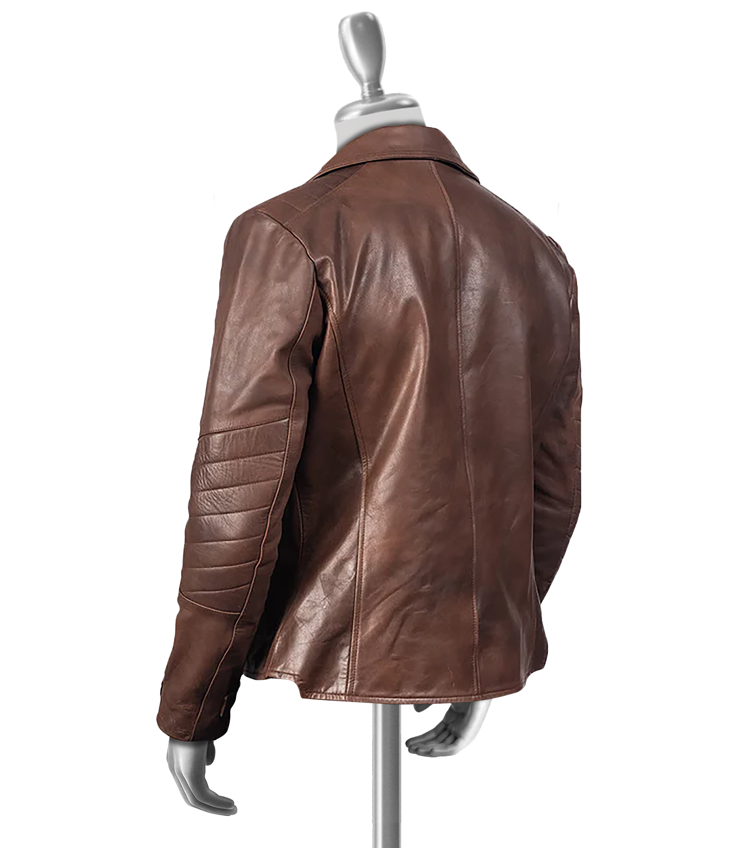 Terrence Men's Brown Cafe Racer Leather Jacket