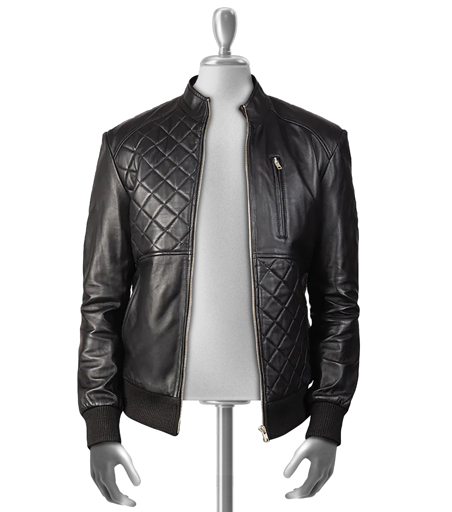 Vincent Men's Bomber Leather Jacket