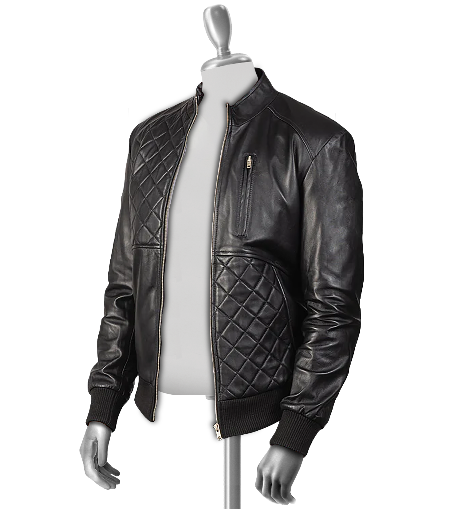 Vincent Men's Bomber Leather Jacket