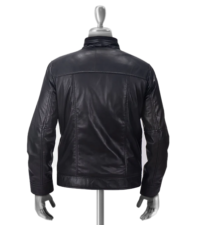 Abner Men's Black Leather Jacket