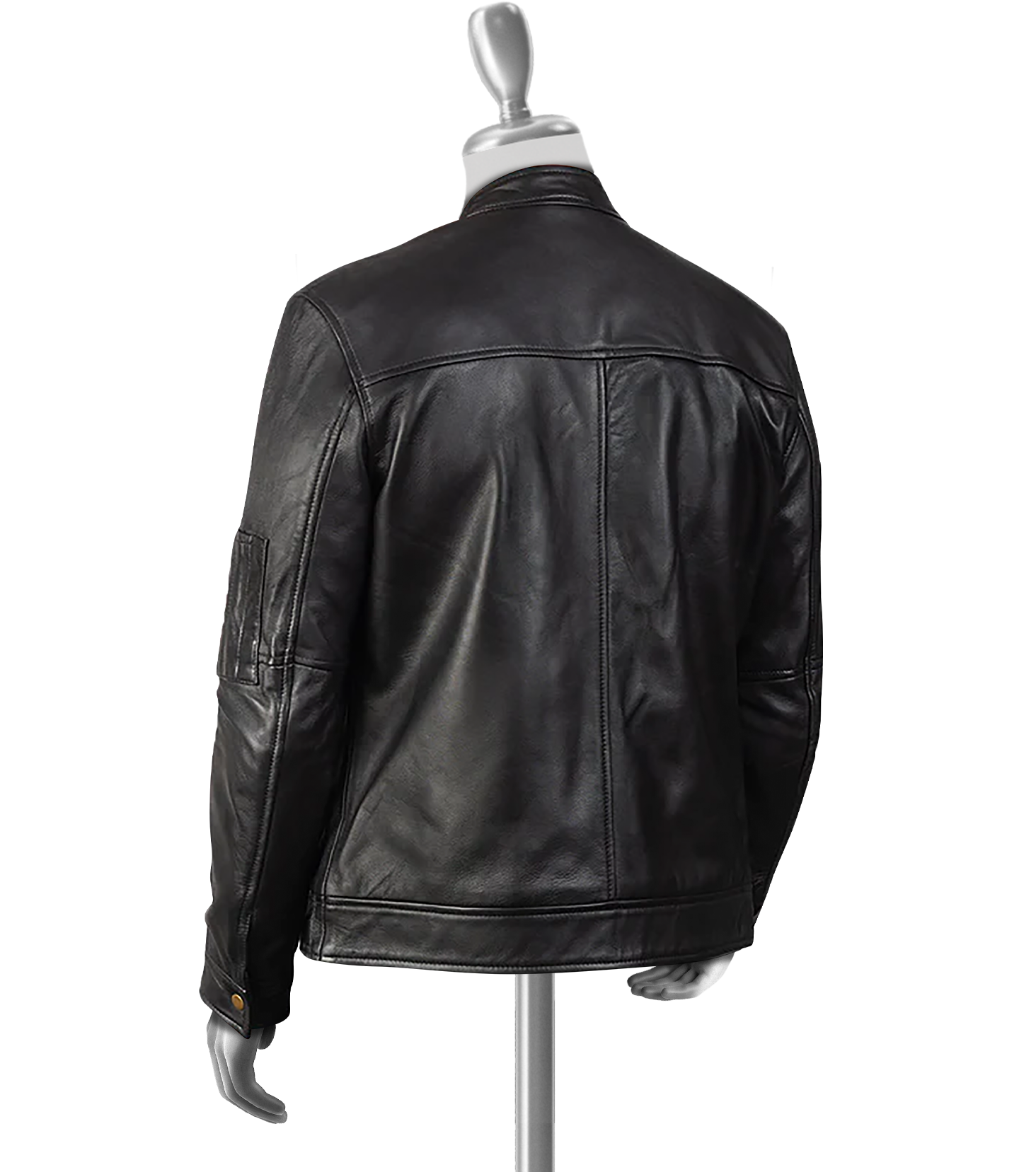 Anakin Men's Black Moto Leather Jacket