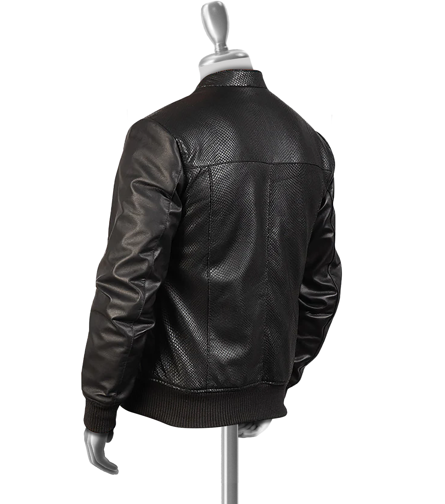 Broderick Men's Black Bomber Leather Jacket