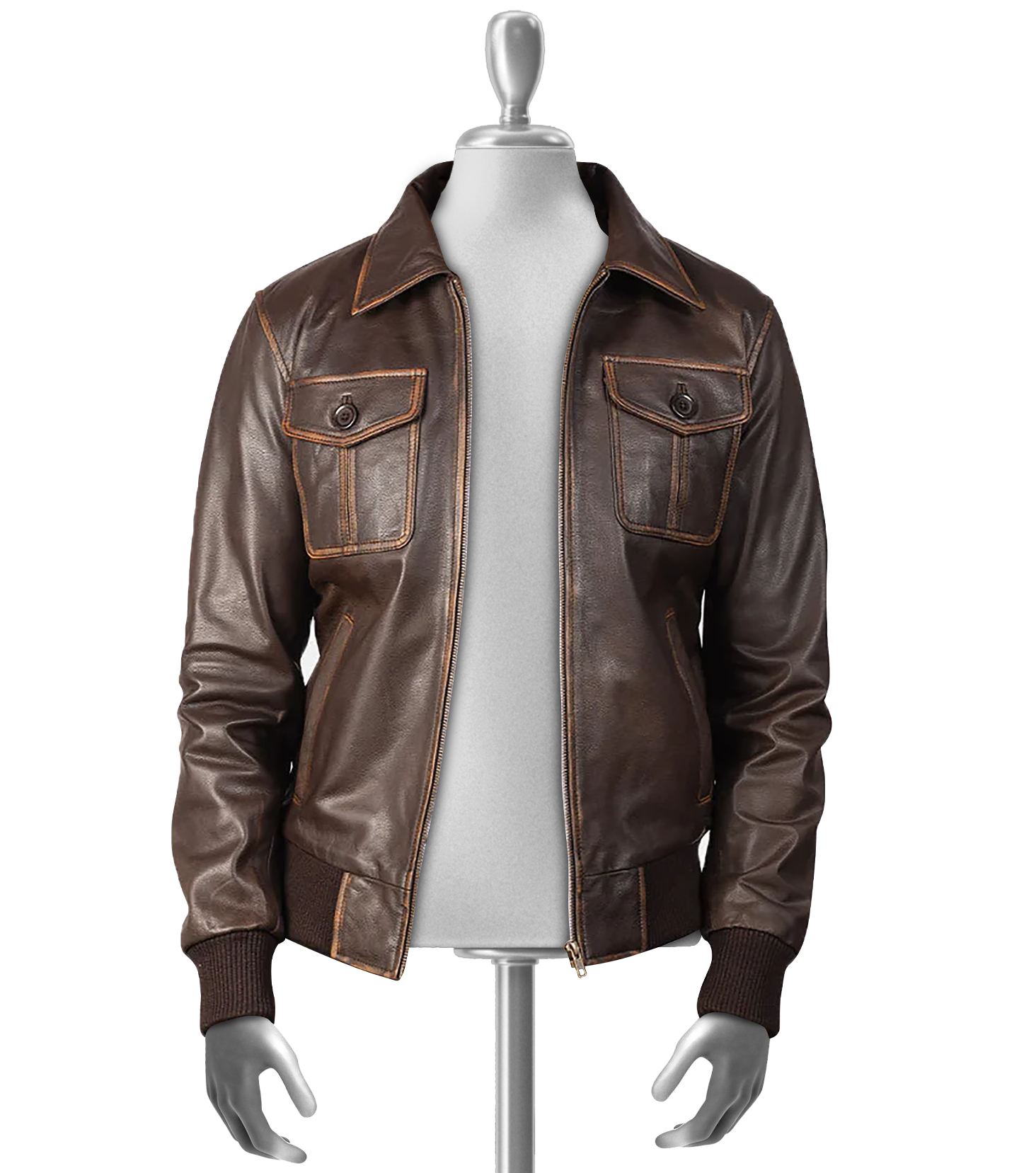 Clement Men’s Bomber Leather Jacket