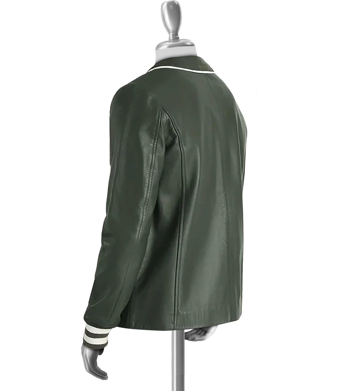 Curtis Men’s Green Varsity Leather Jacket