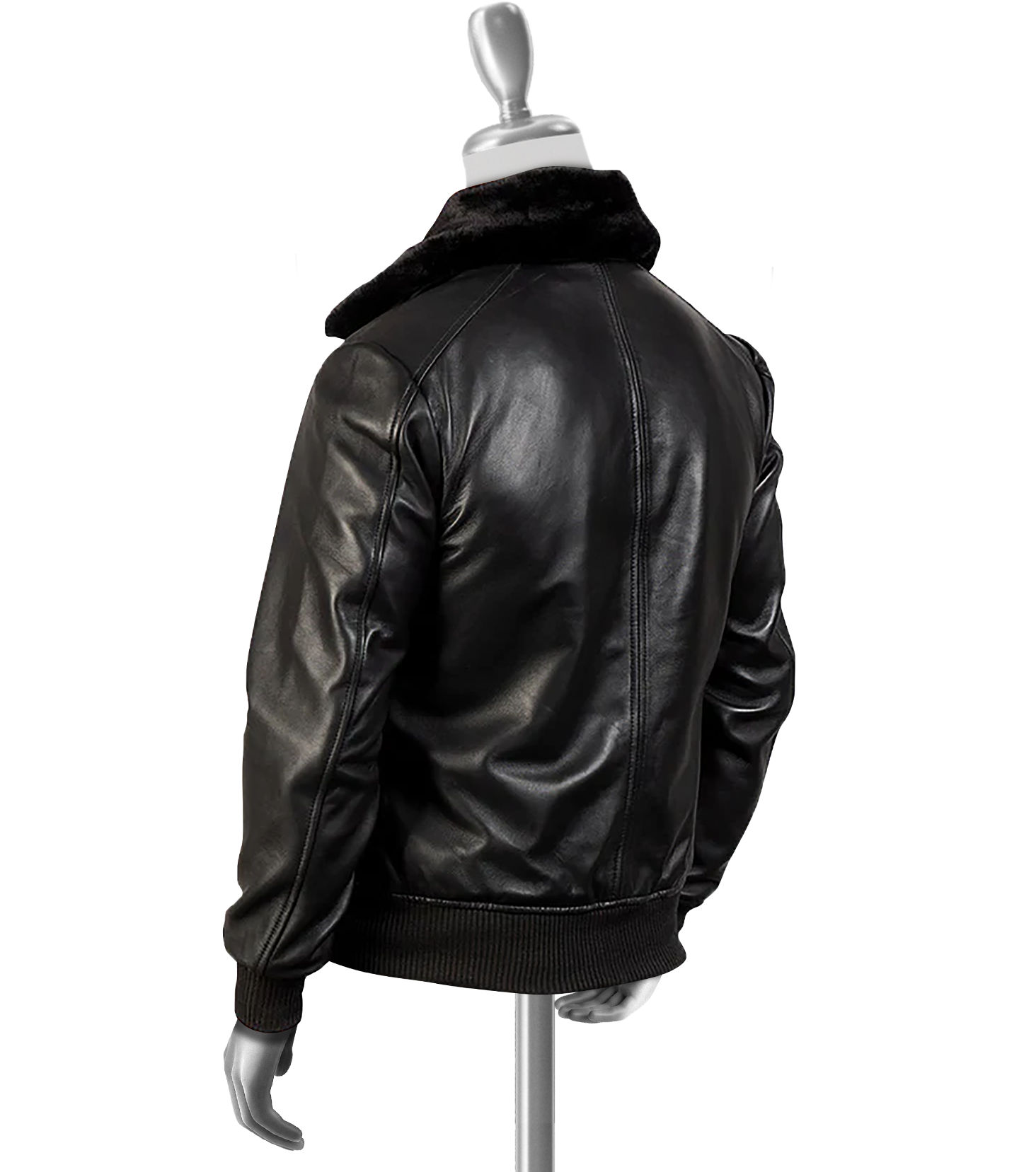 Devlin Men's G-1 Black Bomber Leather Jacket