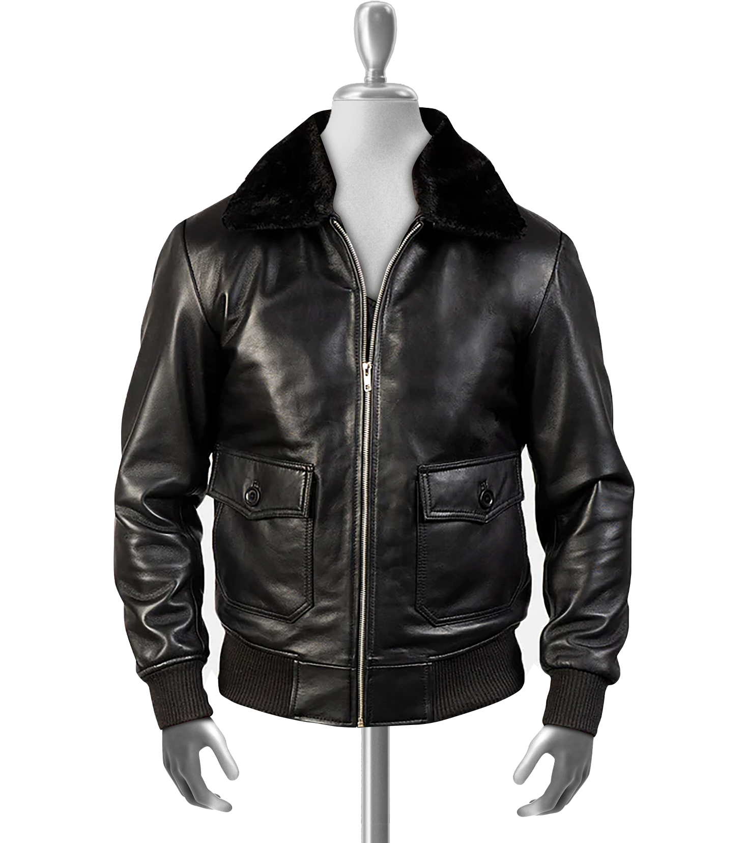 Devlin Men's G-1 Black Bomber Leather Jacket