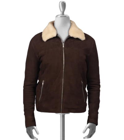 Dimitri Men's Brown Shearling Leather Jacket
