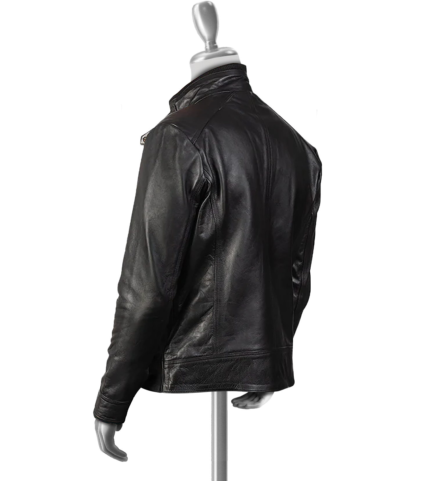 Ebenezer Men's Black Rider Leather Jacket