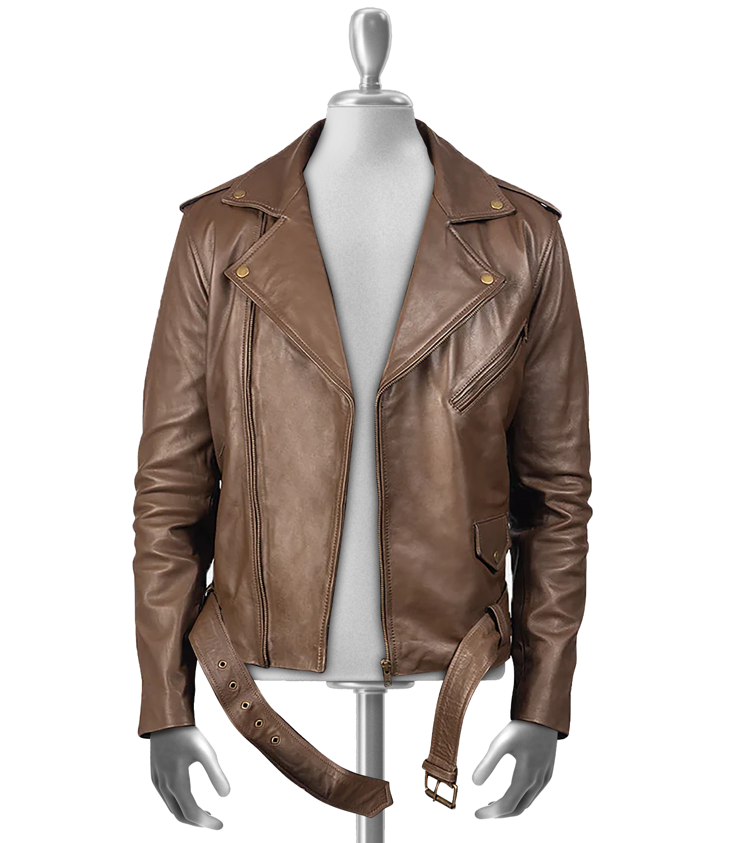 Edmund Men's Cafe Racer Leather Jacket