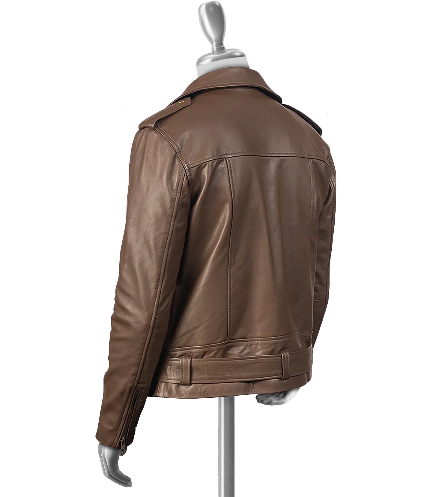 Edmund Men's Cafe Racer Leather Jacket