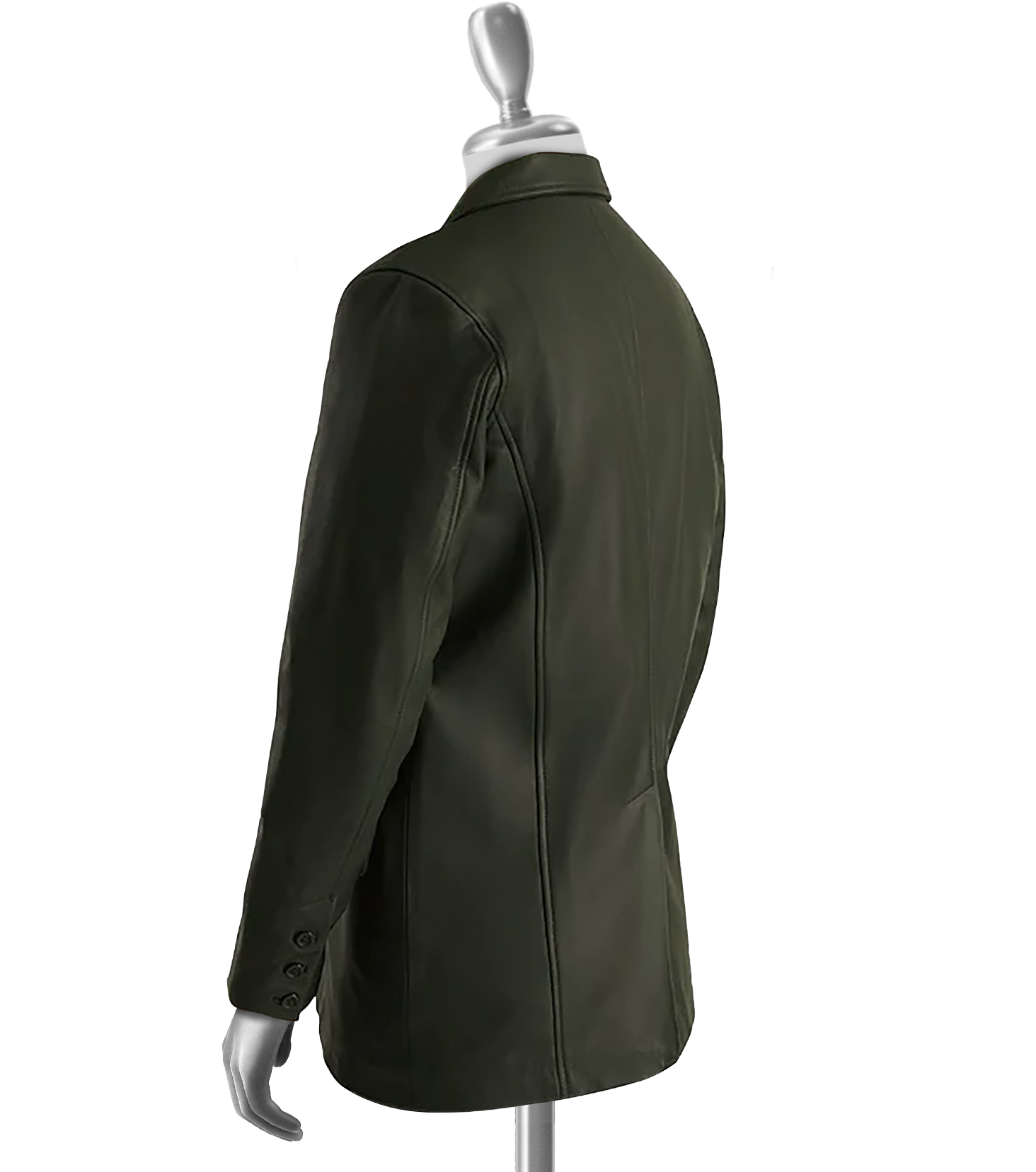 Garcia Men’s Green Leather Blazer