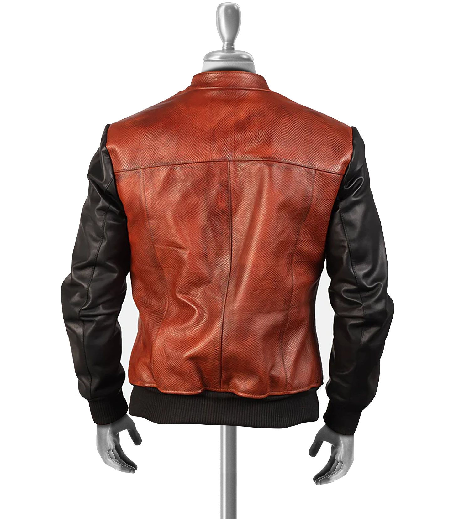 Gareth Men’s Brown Bomber Leather Jacket