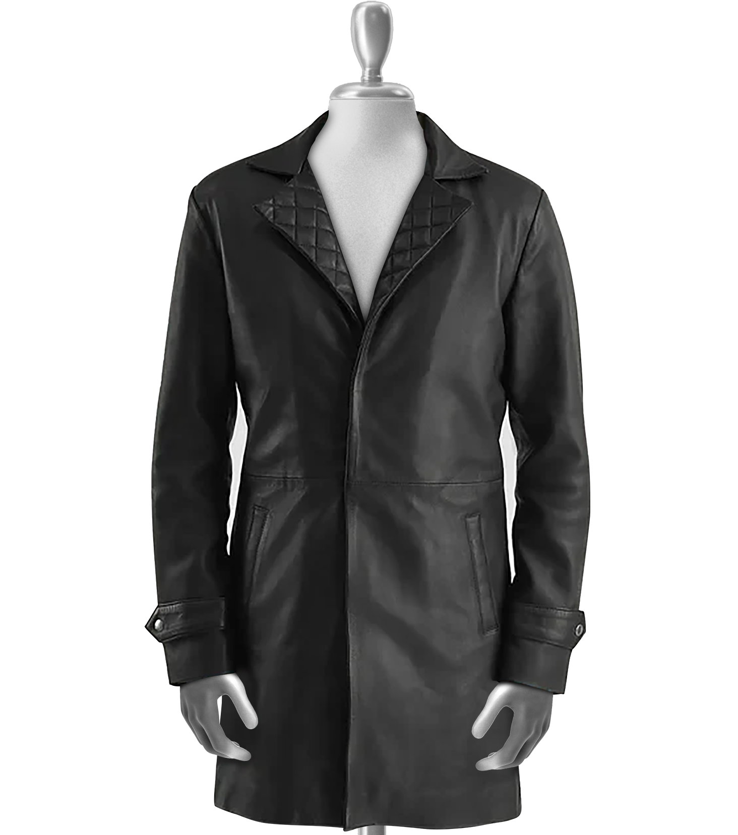 Hawthorne Men's Black Leather Coat