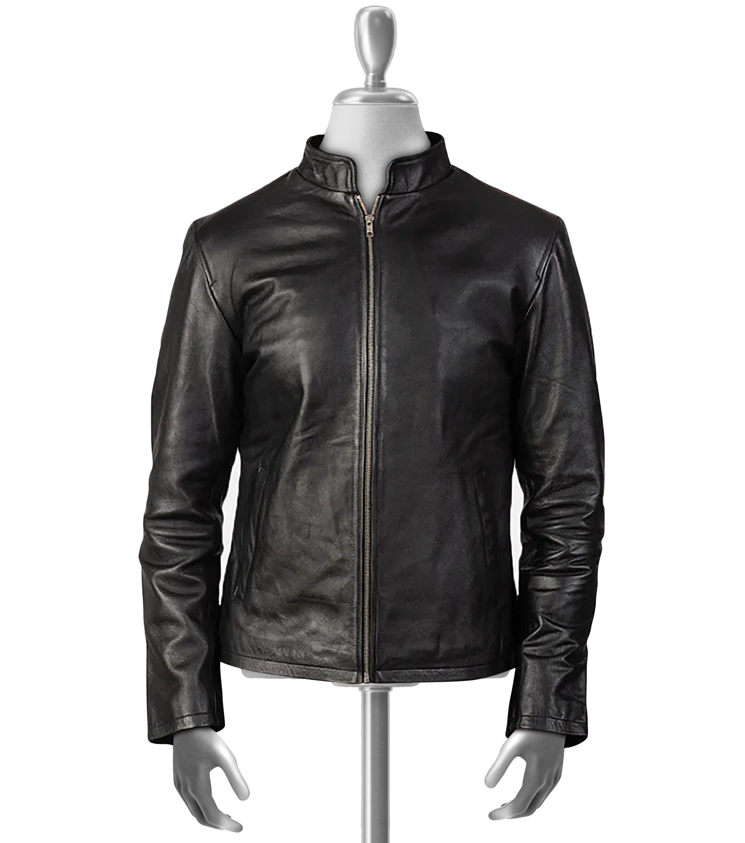 Percival Men's Cafe Racer Leather Jacket