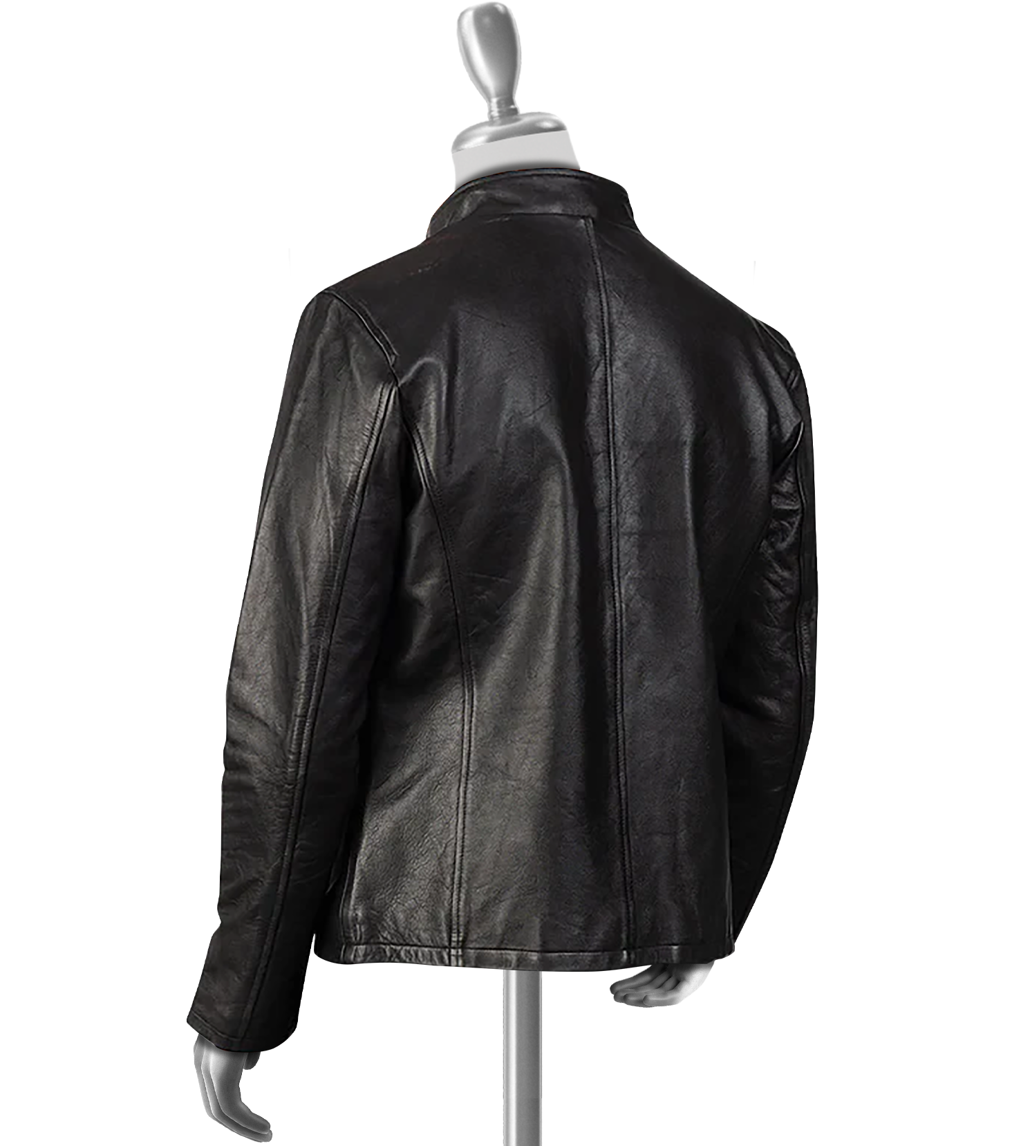 Percival Men's Cafe Racer Leather Jacket