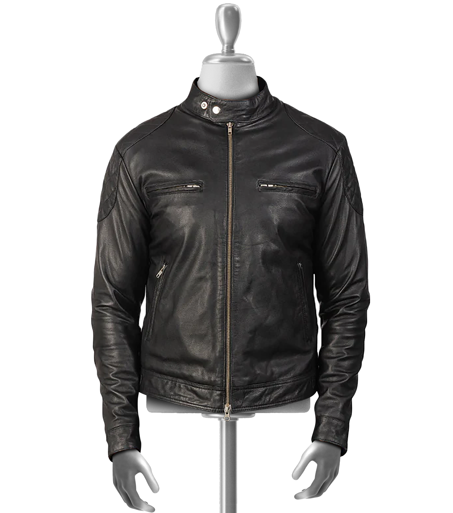 Tobin Men's Black Rider Leather Jacket