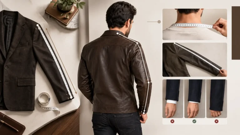 how to measure sleeve length for jacket